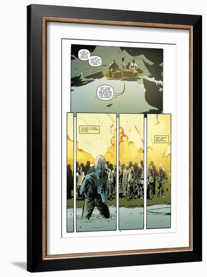 Zombies vs. Robots: No. 9 - Comic Page with Panels-Antonio Fuso-Framed Art Print