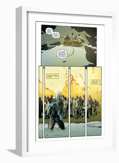 Zombies vs. Robots: No. 9 - Comic Page with Panels-Antonio Fuso-Framed Art Print