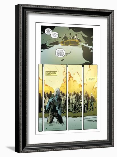 Zombies vs. Robots: No. 9 - Comic Page with Panels-Antonio Fuso-Framed Art Print