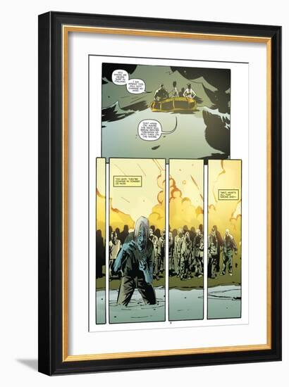 Zombies vs. Robots: No. 9 - Comic Page with Panels-Antonio Fuso-Framed Art Print