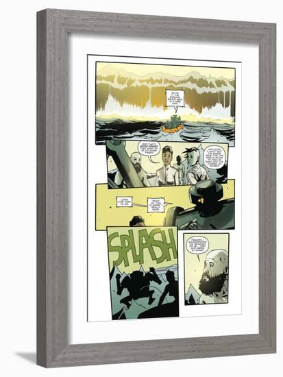 Zombies vs. Robots: No. 9 - Comic Page with Panels-Antonio Fuso-Framed Art Print