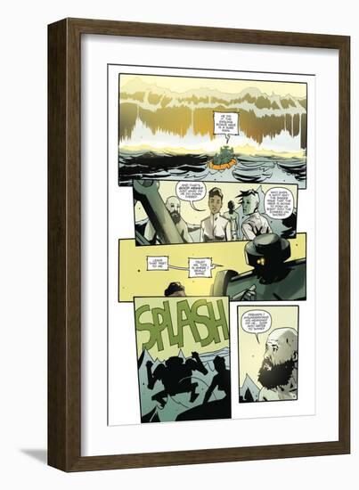 Zombies vs. Robots: No. 9 - Comic Page with Panels-Antonio Fuso-Framed Art Print