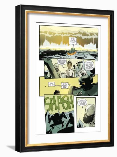 Zombies vs. Robots: No. 9 - Comic Page with Panels-Antonio Fuso-Framed Art Print