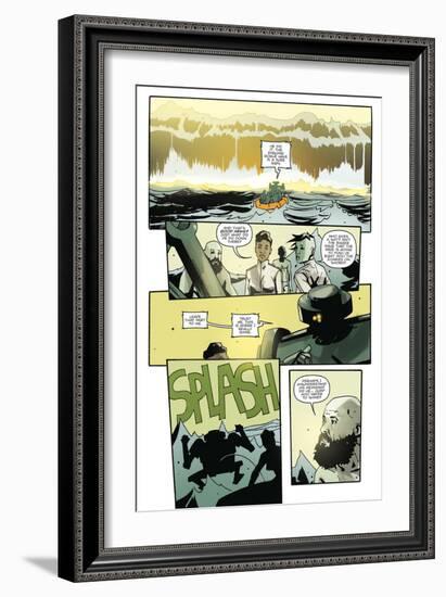 Zombies vs. Robots: No. 9 - Comic Page with Panels-Antonio Fuso-Framed Premium Giclee Print