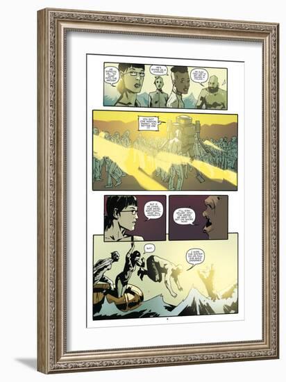 Zombies vs. Robots: No. 9 - Comic Page with Panels-Antonio Fuso-Framed Art Print