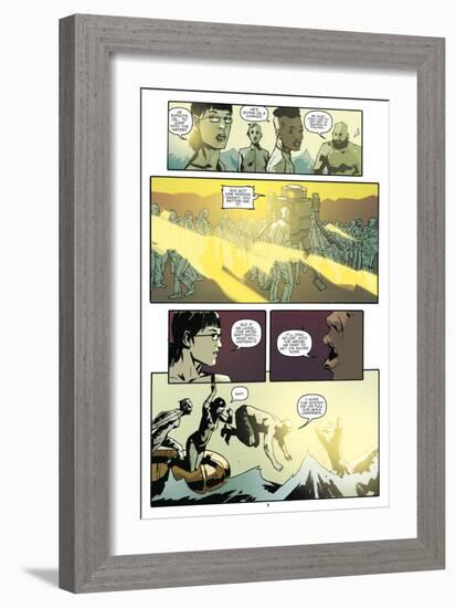 Zombies vs. Robots: No. 9 - Comic Page with Panels-Antonio Fuso-Framed Art Print