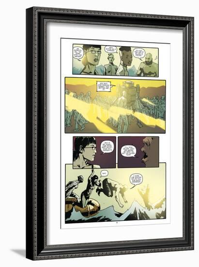 Zombies vs. Robots: No. 9 - Comic Page with Panels-Antonio Fuso-Framed Art Print