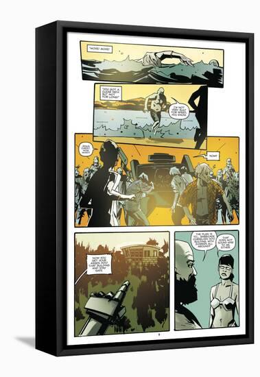 Zombies vs. Robots: No. 9 - Comic Page with Panels-Antonio Fuso-Framed Stretched Canvas