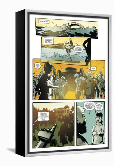 Zombies vs. Robots: No. 9 - Comic Page with Panels-Antonio Fuso-Framed Stretched Canvas