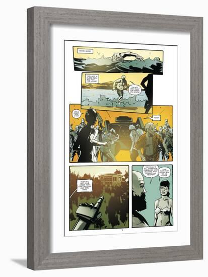 Zombies vs. Robots: No. 9 - Comic Page with Panels-Antonio Fuso-Framed Art Print