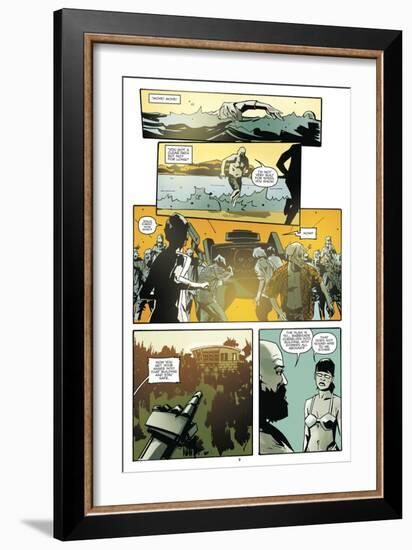 Zombies vs. Robots: No. 9 - Comic Page with Panels-Antonio Fuso-Framed Art Print