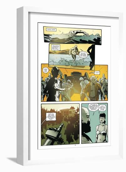 Zombies vs. Robots: No. 9 - Comic Page with Panels-Antonio Fuso-Framed Art Print