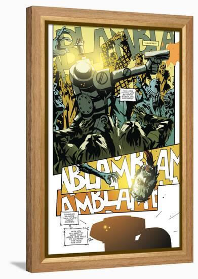 Zombies vs. Robots: No. 9 - Comic Page with Panels-Antonio Fuso-Framed Stretched Canvas