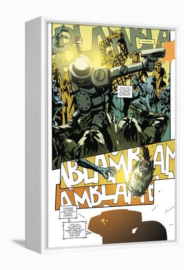 Zombies vs. Robots: No. 9 - Comic Page with Panels-Antonio Fuso-Framed Stretched Canvas