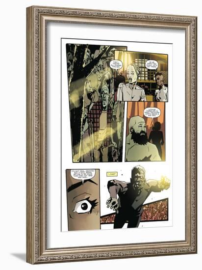 Zombies vs. Robots: No. 9 - Comic Page with Panels-Antonio Fuso-Framed Art Print