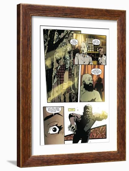 Zombies vs. Robots: No. 9 - Comic Page with Panels-Antonio Fuso-Framed Art Print