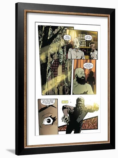 Zombies vs. Robots: No. 9 - Comic Page with Panels-Antonio Fuso-Framed Premium Giclee Print