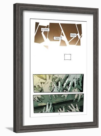 Zombies vs. Robots: No. 9 - Comic Page with Panels-Antonio Fuso-Framed Art Print