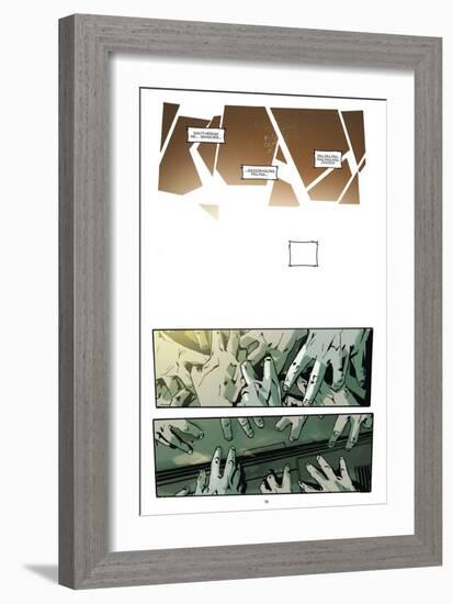 Zombies vs. Robots: No. 9 - Comic Page with Panels-Antonio Fuso-Framed Art Print