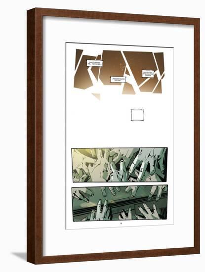 Zombies vs. Robots: No. 9 - Comic Page with Panels-Antonio Fuso-Framed Art Print