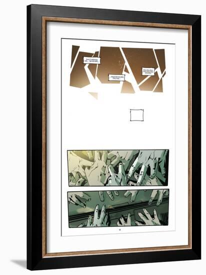 Zombies vs. Robots: No. 9 - Comic Page with Panels-Antonio Fuso-Framed Art Print