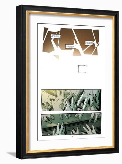 Zombies vs. Robots: No. 9 - Comic Page with Panels-Antonio Fuso-Framed Art Print