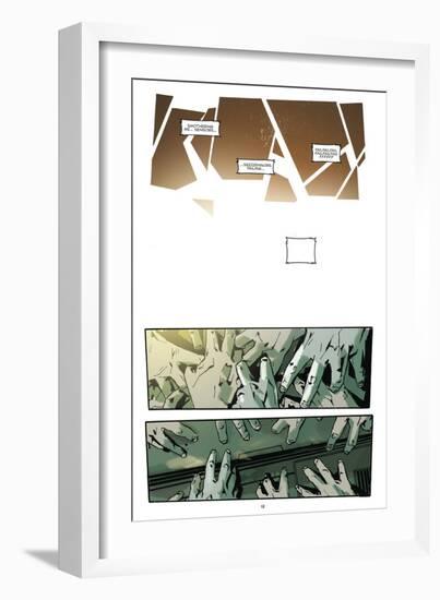 Zombies vs. Robots: No. 9 - Comic Page with Panels-Antonio Fuso-Framed Premium Giclee Print