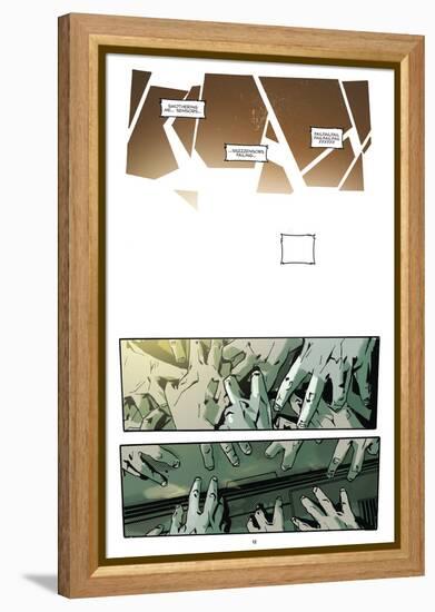 Zombies vs. Robots: No. 9 - Comic Page with Panels-Antonio Fuso-Framed Stretched Canvas