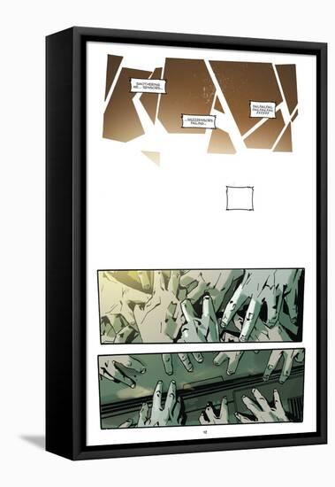 Zombies vs. Robots: No. 9 - Comic Page with Panels-Antonio Fuso-Framed Stretched Canvas