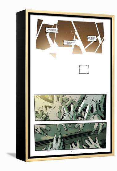 Zombies vs. Robots: No. 9 - Comic Page with Panels-Antonio Fuso-Framed Stretched Canvas