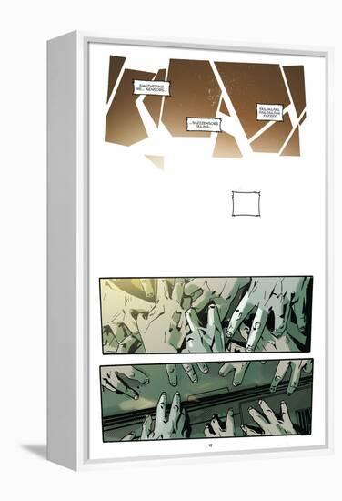 Zombies vs. Robots: No. 9 - Comic Page with Panels-Antonio Fuso-Framed Stretched Canvas