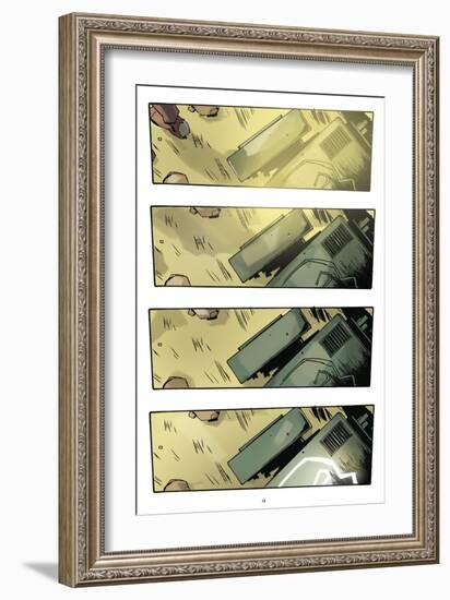 Zombies vs. Robots: No. 9 - Comic Page with Panels-Antonio Fuso-Framed Art Print