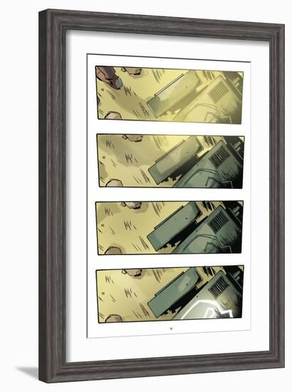 Zombies vs. Robots: No. 9 - Comic Page with Panels-Antonio Fuso-Framed Art Print