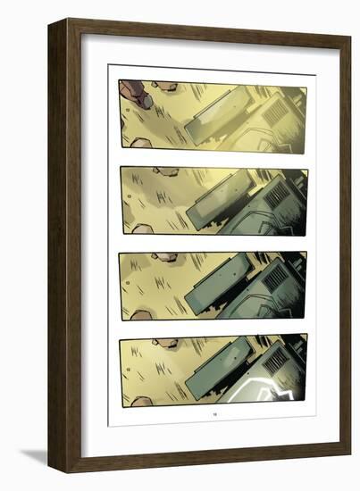 Zombies vs. Robots: No. 9 - Comic Page with Panels-Antonio Fuso-Framed Art Print