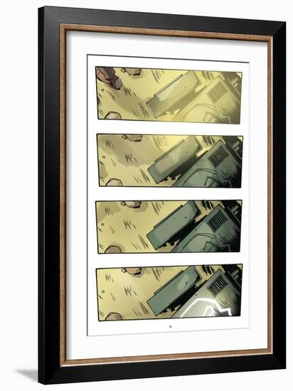 Zombies vs. Robots: No. 9 - Comic Page with Panels-Antonio Fuso-Framed Art Print