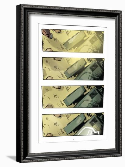 Zombies vs. Robots: No. 9 - Comic Page with Panels-Antonio Fuso-Framed Art Print