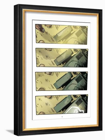 Zombies vs. Robots: No. 9 - Comic Page with Panels-Antonio Fuso-Framed Art Print