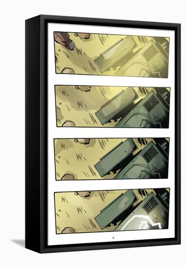 Zombies vs. Robots: No. 9 - Comic Page with Panels-Antonio Fuso-Framed Stretched Canvas