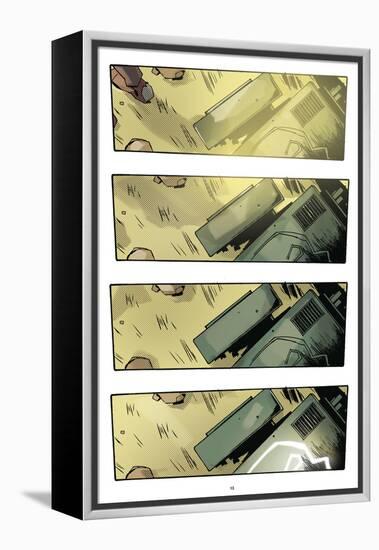 Zombies vs. Robots: No. 9 - Comic Page with Panels-Antonio Fuso-Framed Stretched Canvas