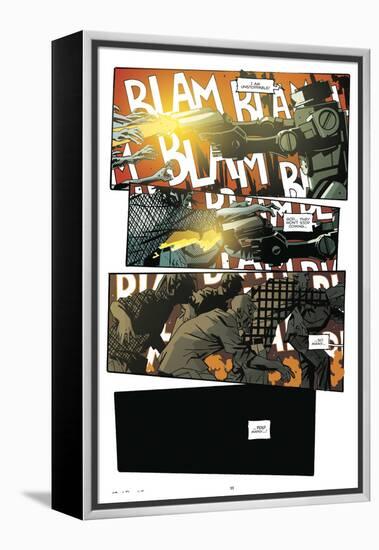 Zombies vs. Robots: No. 9 - Comic Page with Panels-Antonio Fuso-Framed Stretched Canvas