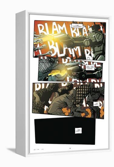 Zombies vs. Robots: No. 9 - Comic Page with Panels-Antonio Fuso-Framed Stretched Canvas