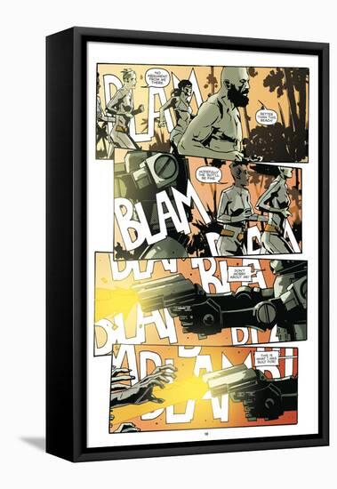 Zombies vs. Robots: No. 9 - Comic Page with Panels-Antonio Fuso-Framed Stretched Canvas