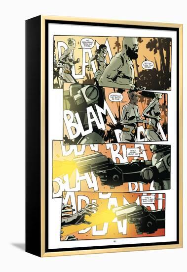 Zombies vs. Robots: No. 9 - Comic Page with Panels-Antonio Fuso-Framed Stretched Canvas