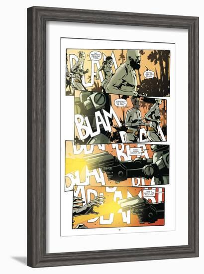 Zombies vs. Robots: No. 9 - Comic Page with Panels-Antonio Fuso-Framed Art Print