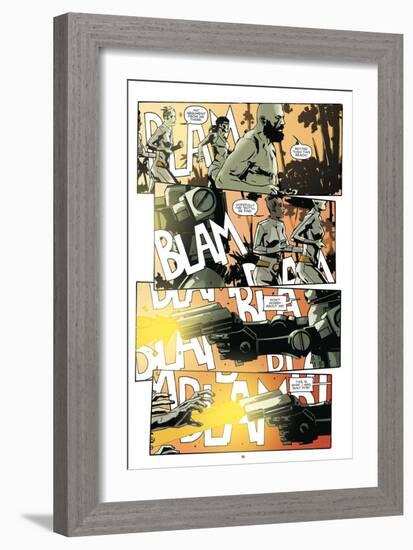 Zombies vs. Robots: No. 9 - Comic Page with Panels-Antonio Fuso-Framed Art Print