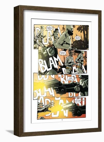 Zombies vs. Robots: No. 9 - Comic Page with Panels-Antonio Fuso-Framed Art Print