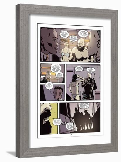 Zombies vs. Robots: No. 9 - Comic Page with Panels-Antonio Fuso-Framed Art Print