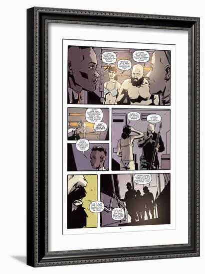 Zombies vs. Robots: No. 9 - Comic Page with Panels-Antonio Fuso-Framed Premium Giclee Print