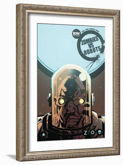 Zombies vs. Robots: No. 9 - Cover Art-Antonio Fuso-Framed Premium Giclee Print