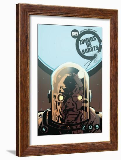 Zombies vs. Robots: No. 9 - Cover Art-Antonio Fuso-Framed Premium Giclee Print